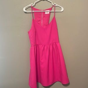 Young ladies pink party dress